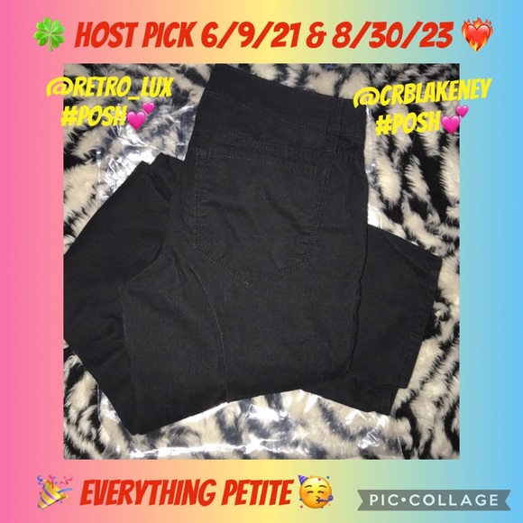 Ann Taylor Petite 0P Black corduroy New - Picture 1 of 6